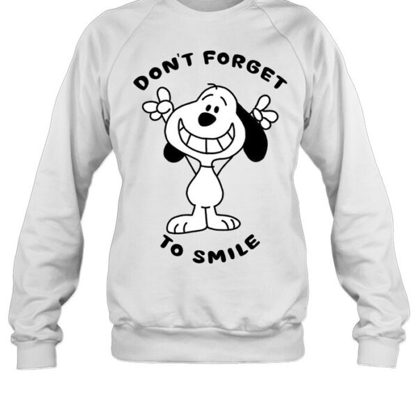 Dont Forget To Smile Snoopy T Shirt 3