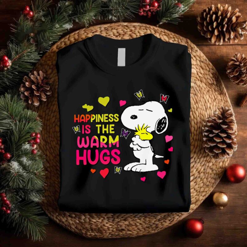 Happiness Is The Warm Hugs Snoopy T Shirt 1