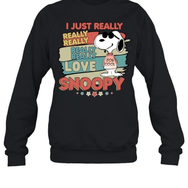 I Just Really Love Snoopy T Shirt 3