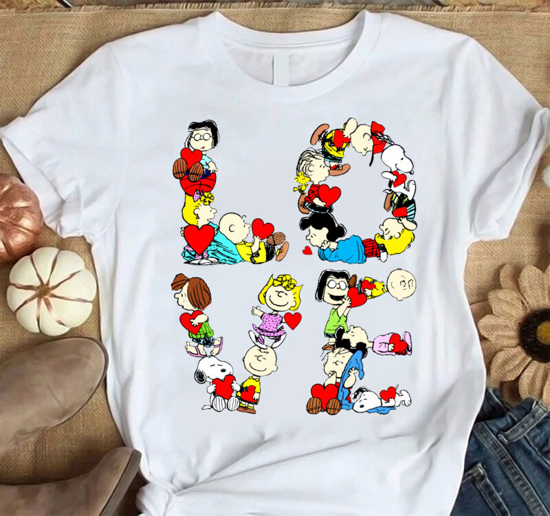 Love Snoopy And Friend T Shirt 1