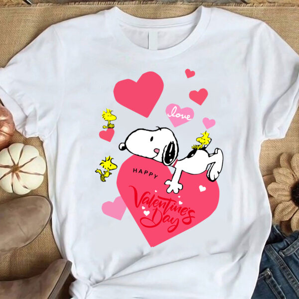 Snoopy Happy Valentines Day T Shirt 1