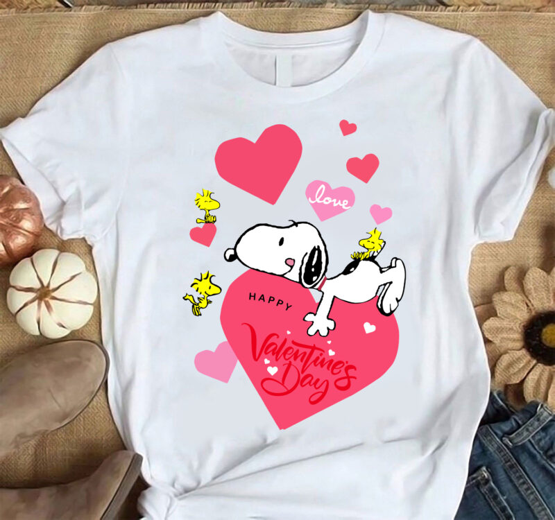 Snoopy Happy Valentines Day T Shirt 1