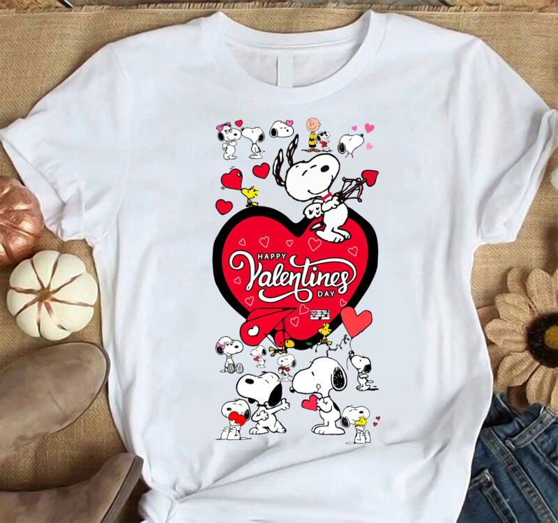 Snoopy Love Heart T Shirt 1