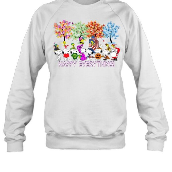 Snooy and Woodstock Happy Everything T Shirt 3