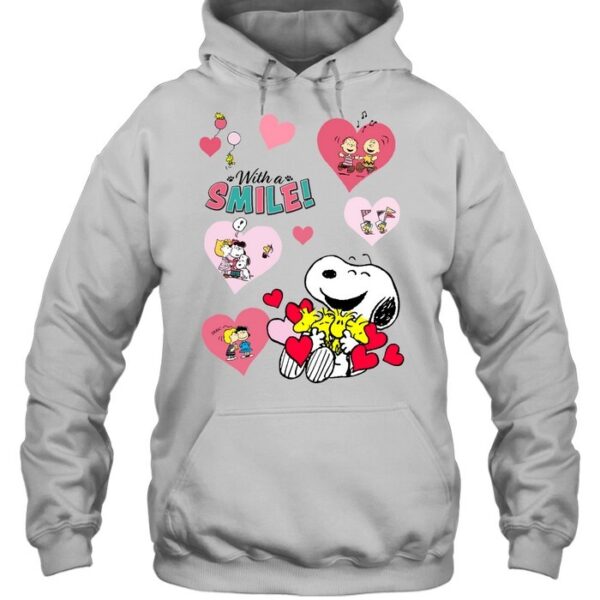 Valentines Day With A Smile Snoopy T Shirt 2